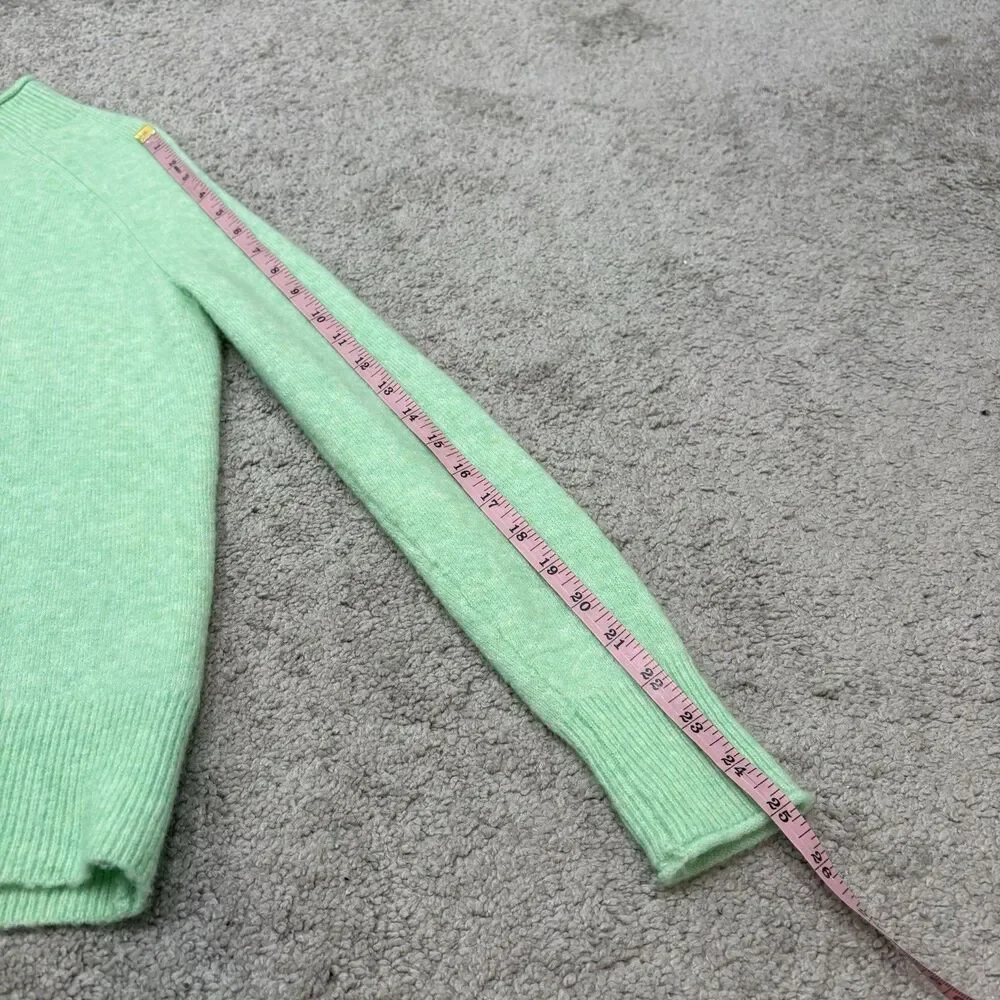 J. Crew Rollneck Sweater Super Soft Yarn Green Size XXS Wool Alpaca Blend